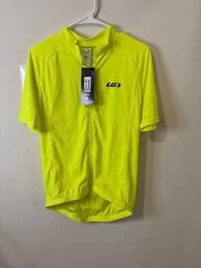Louis Garneau Men’s High-Visibility Yellow Short Sleeve Cycling Jersey